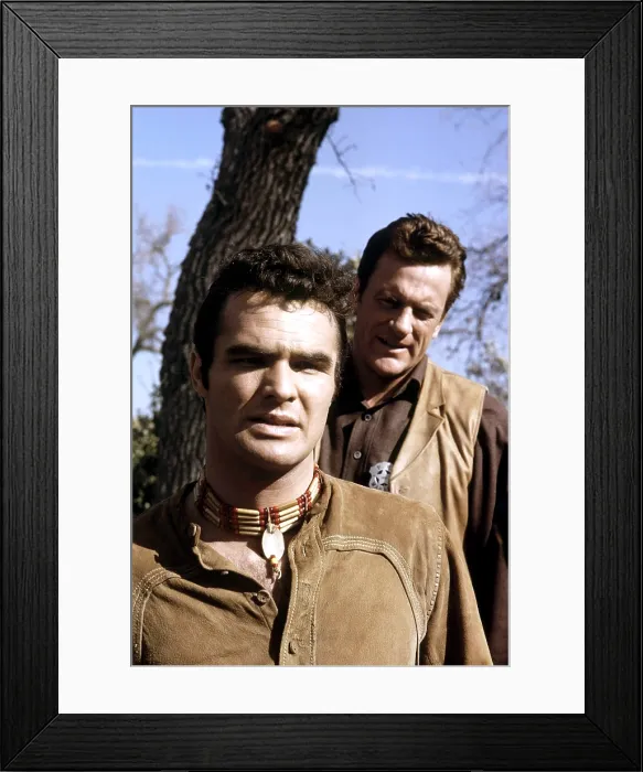 Framed Print : GUNSMOKE, from left, Burt Reynolds, James Arness, (1963), 1955-1975 Framed Print : GUNSMOKE, from left, Burt Reynolds, James Arness, (1963), 1955-1975
