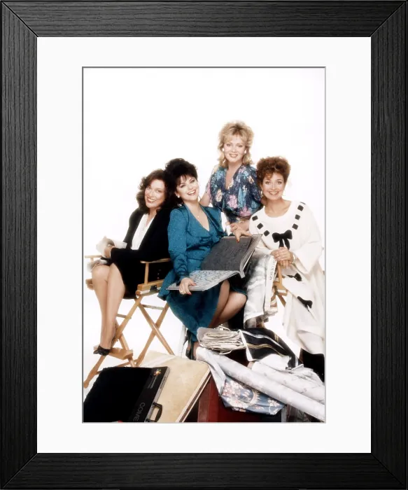 Framed Print : DESIGNING WOMEN, from left, Dixie Carter, Delta Burke, Jean Smart, Annie Potts, 1986-93 (1986 photo) Framed Print : DESIGNING WOMEN, from left, Dixie Carter, Delta Burke, Jean Smart, Annie Potts, 1986-93 (1986 photo)