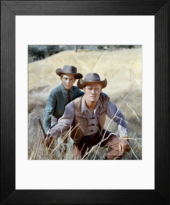 Framed Print : THE RIFLEMAN, Johnny Crawford, Chuck Connors, (Feb 1959), 1958-1962 Framed Print : THE RIFLEMAN, Johnny Crawford, Chuck Connors, (Feb 1959), 1958-1962