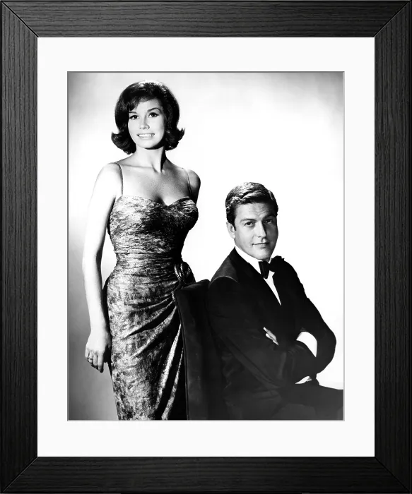Framed Print : THE DICK VAN DYKE SHOW, from left, Mary Tyler Moore, Dick Van Dyke, 1961-66 (ca. 1961 photo) Framed Print : THE DICK VAN DYKE SHOW, from left, Mary Tyler Moore, Dick Van Dyke, 1961-66 (ca. 1961 photo)
