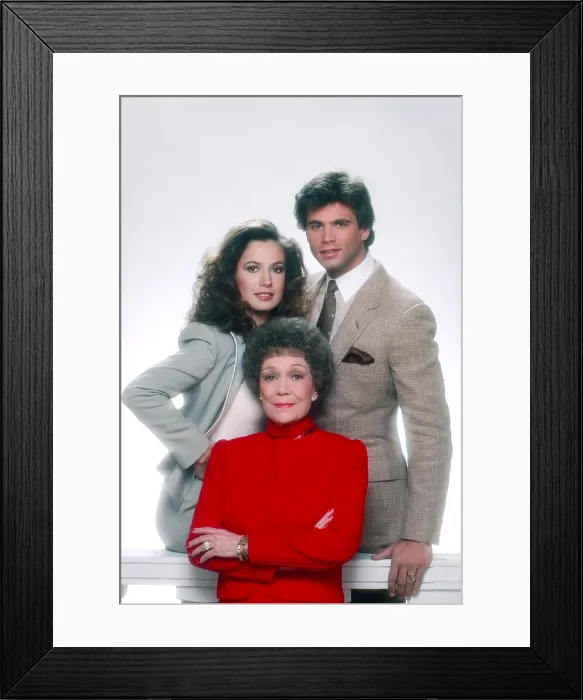 Framed Print : FALCON CREST, from left: Ana Alicia, Jane Wyman, Lorenzo Lamas, (1982), 1981-1990