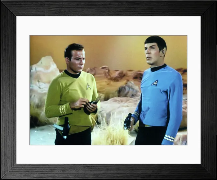 Framed Print : STAR TREK, (from left): William Shatner, Leonard Nimoy, 1966-69