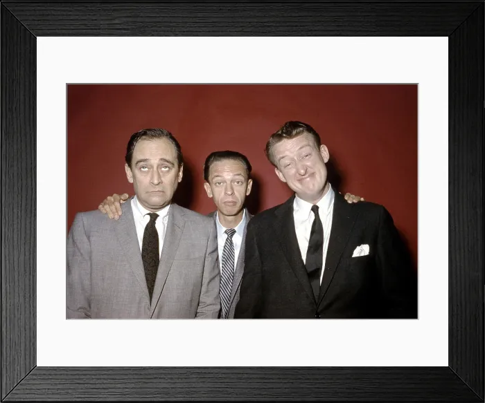 Framed Print : THE STEVE ALLEN PLYMOUTH SHOW, from left, Louis Nye, Don Knotts, Tom Poston, 1951-60 (ca. mid-1950s photo)