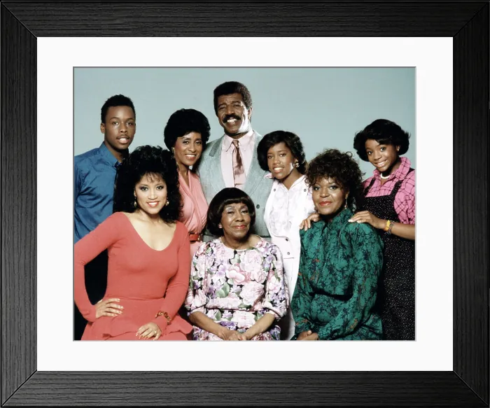 Framed Print : 227, (back, from left): Curtis Baldwin, Marla Gibbs, Hal Williams, Regina King, Kia Goodwin, (front): Jackee Harry, Helen Martin, Alaina Reed, (1987), 1985-90 Framed Print : 227, (back, from left): Curtis Baldwin, Marla Gibbs, Hal Williams, Regina King, Kia Goodwin, (front): Jackee Harry, Helen Martin, Alaina Reed, (1987), 1985-90