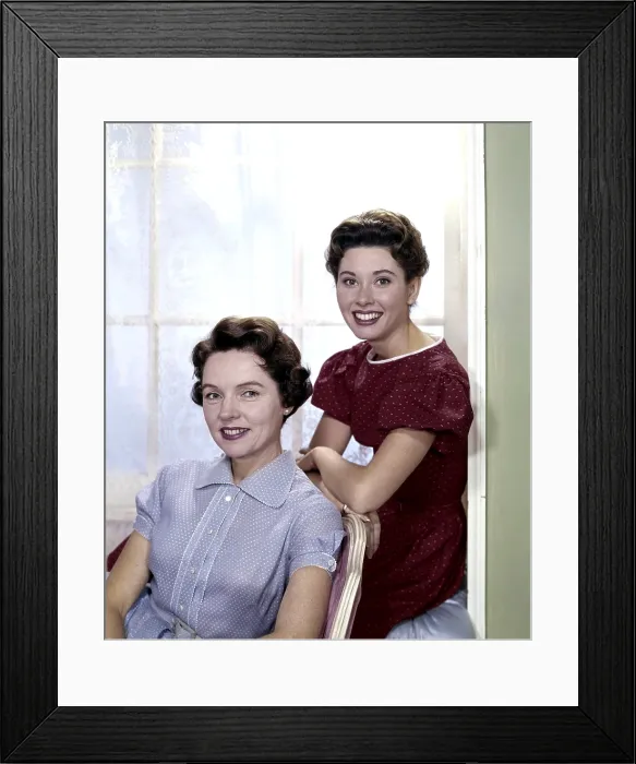 Framed Print : FATHER KNOWS BEST, from left, Jane Wyatt, Elinor Donahue, 1954-60 (1959 photo)