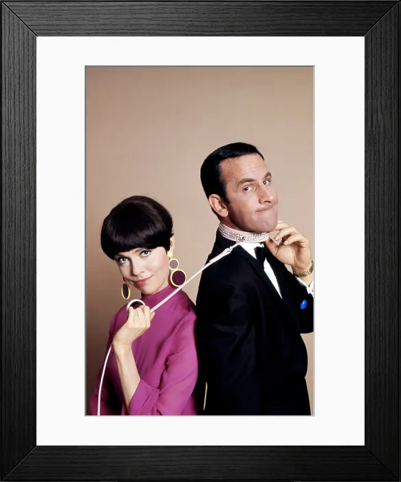 Framed Print : GET SMART, from left, Barbara Feldon, Don Adams, 1965-70 (1965 photo)