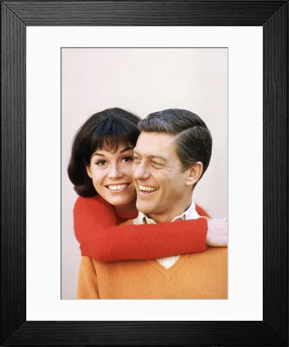 Framed Print : THE DICK VAN DYKE SHOW, from left, Mary Tyler Moore, Dick Van Dyke, 1961-66 (1966 photo)