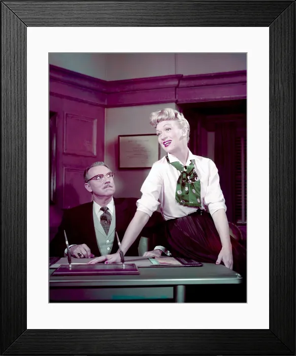 Framed Print : OUR MISS BROOKS, from left: Gale Gordon, Eve Arden, (Season 3, 1955), 1952-1956