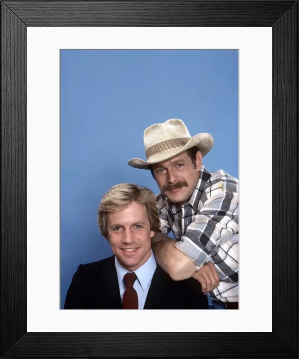 Framed Print : SIMON & SIMON, from left: Jameson Parker, Gerald McRaney, (1982), 1981-88. Gene Trindl / TV Guide Framed Print : SIMON & SIMON, from left: Jameson Parker, Gerald McRaney, (1982), 1981-88. Gene Trindl / TV Guide