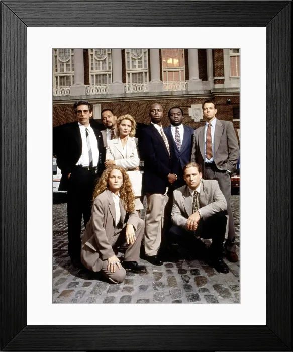 Framed Print : HOMICIDE: LIFE ON THE STREET, from left, front, Melissa Leo, Reed Diamond, back from left, Richard Belzer, Clark Johnson, Isabella Hofmann, Andre Braugher, Yaphet Kotto Framed Print : HOMICIDE: LIFE ON THE STREET, from left, front, Melissa Leo, Reed Diamond, back from left, Richard Belzer, Clark Johnson, Isabella Hofmann, Andre Braugher, Yaphet Kotto