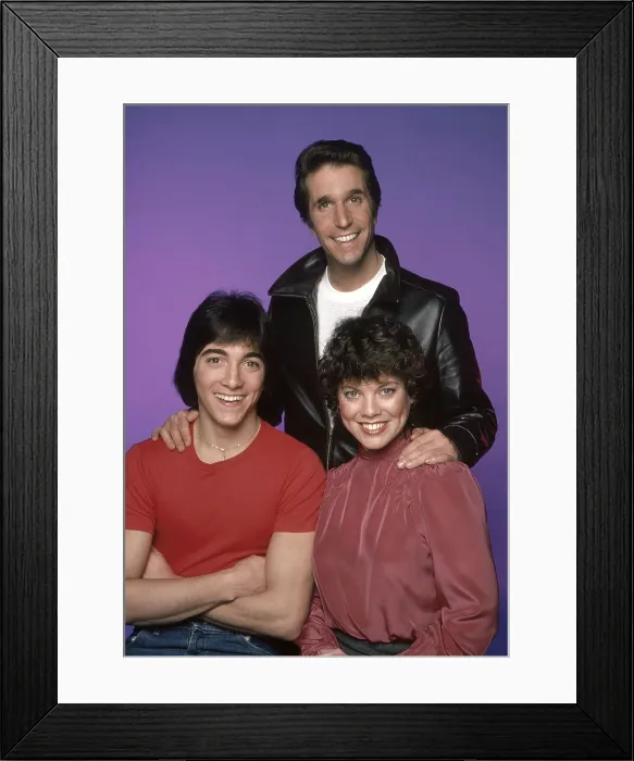 Framed Print : HAPPY DAYS, from left: Scott Baio, Henry Winkler, Erin Moran, (1982), 1974-84