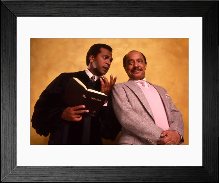 Framed Print : AMEN, from left: Clifton Davis, Sherman Hemsley, 1986-91 Framed Print : AMEN, from left: Clifton Davis, Sherman Hemsley, 1986-91