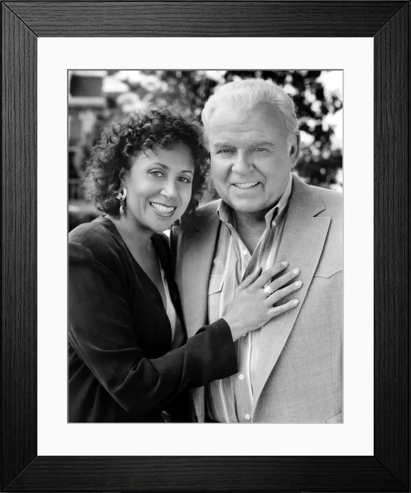 Framed Print : IN THE HEAT OF THE NIGHT, from left, Denise Nicholas, Carroll O'Connor, 1988-95 (1993 photo) Framed Print : IN THE HEAT OF THE NIGHT, from left, Denise Nicholas, Carroll O'Connor, 1988-95 (1993 photo)