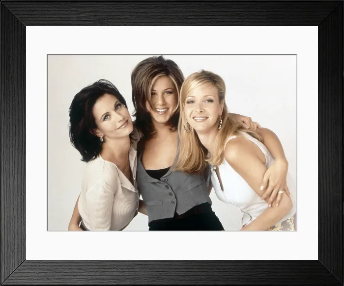 Framed Print : FRIENDS, from left: Courteney Cox, Jennifer Aniston, Lisa Kudrow, (Season 2, (1995-1996), 1994-2004 Framed Print : FRIENDS, from left: Courteney Cox, Jennifer Aniston, Lisa Kudrow, (Season 2, (1995-1996), 1994-2004