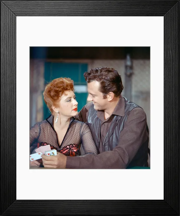 Framed Print : GUNSMOKE, from left: Amanda Blake, James Arness, (Season 6, 1960), 1955-1975