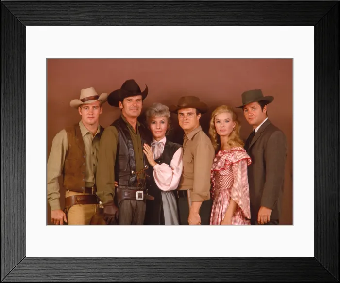 Framed Print : THE BIG VALLEY, Lee Majors, Peter Breck, Barbara Stanwyck, Charles Briles, Linda Evans, Richard Long, 1965-69 Framed Print : THE BIG VALLEY, Lee Majors, Peter Breck, Barbara Stanwyck, Charles Briles, Linda Evans, Richard Long, 1965-69