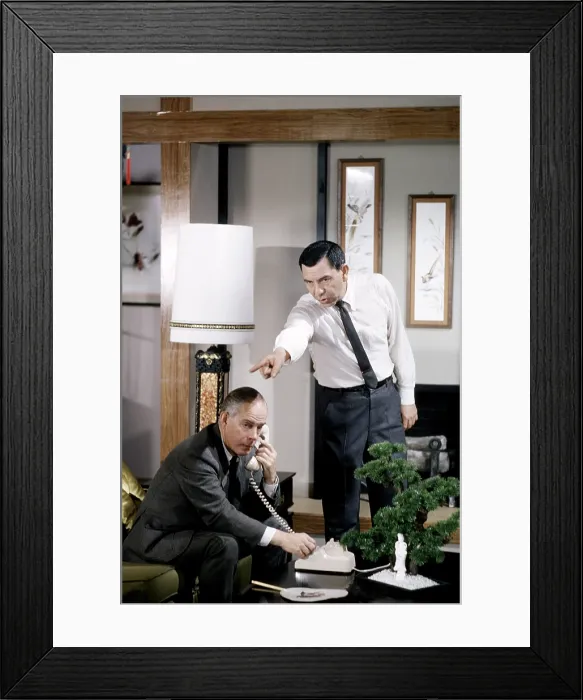 Framed Print : DRAGNET 1967, (aka DRAGNET), from left, Henry Morgan, Jack Webb, 1967-70 (1967 photo) Framed Print : DRAGNET 1967, (aka DRAGNET), from left, Henry Morgan, Jack Webb, 1967-70 (1967 photo)