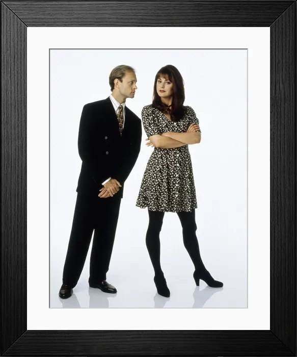Framed Print : FRASIER, from left: David Hyde Pierce, Jane Leeves, 1993-2004 Framed Print : FRASIER, from left: David Hyde Pierce, Jane Leeves, 1993-2004