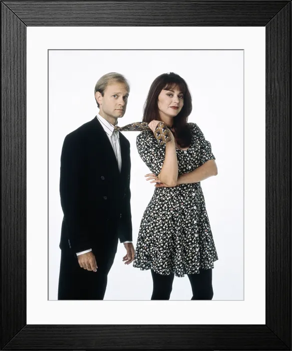 Framed Print : FRASIER, from left: David Hyde Pierce, Jane Leeves, 1993-2004 Framed Print : FRASIER, from left: David Hyde Pierce, Jane Leeves, 1993-2004