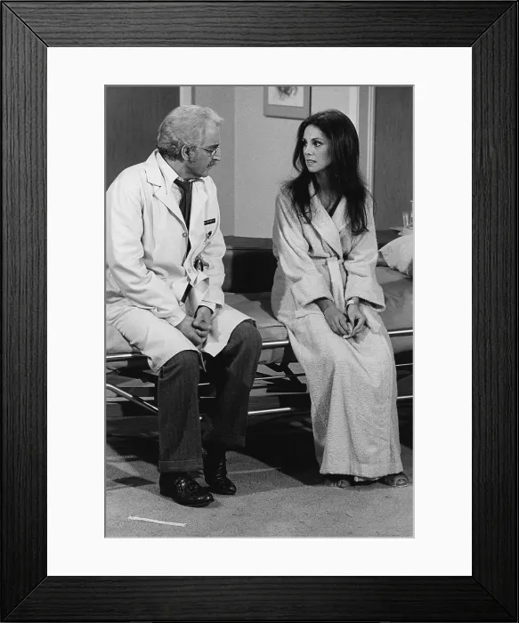 Framed Print : THE PRACTICE, from left: Danny Thomas, Marlo Thomas, (Season 2, episode 203, aired October 27, 1976), 1976-1977 Framed Print : THE PRACTICE, from left: Danny Thomas, Marlo Thomas, (Season 2, episode 203, aired October 27, 1976), 1976-1977