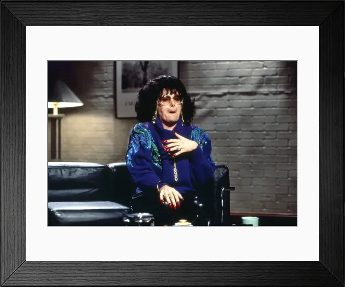 Framed Print : SATURDAY NIGHT LIVE, Mike Myers in Coffee Talk with Linda Richman, (1993), 1975