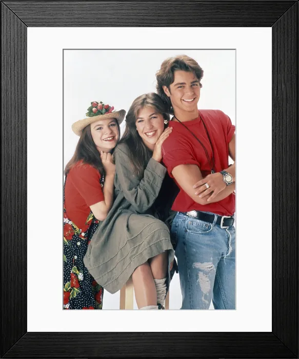 Framed Print : BLOSSOM, from left: Jenna Van Oy, Mayim Bialik, Joey Lawrence, (1993), 1990-95 Framed Print : BLOSSOM, from left: Jenna Van Oy, Mayim Bialik, Joey Lawrence, (1993), 1990-95