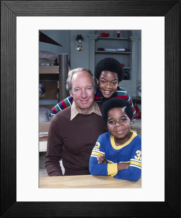 Framed Print : DIFF'RENT STROKES, from left, Conrad Bain, Todd Bridges, Gary Coleman, 1978-86 (1979 photo)