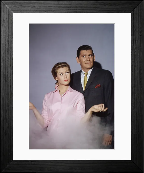 Framed Print : BEWITCHED, from left: Elizabeth Montgomery, Dick York, (1965) 1964-1972