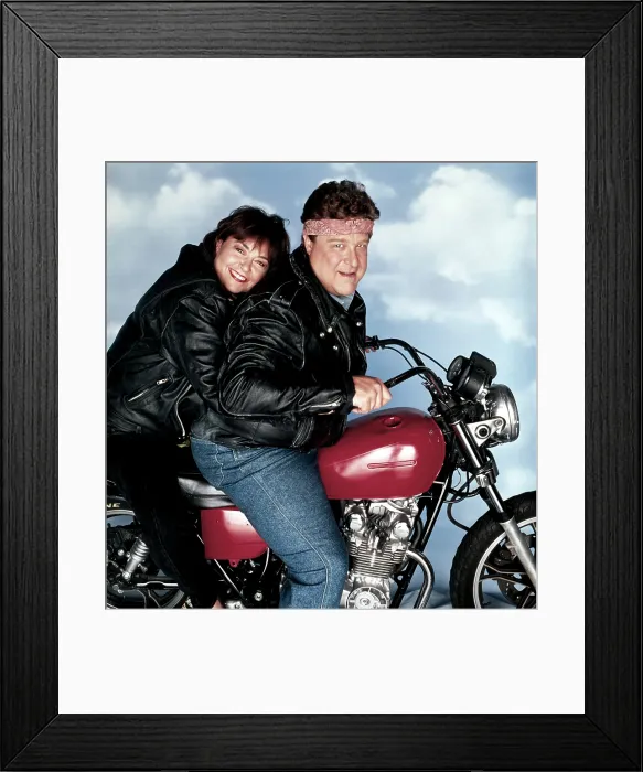 Framed Print : ROSEANNE, from left, Roseanne, John Goodman, 1988-2018 (c. 1989 photo) Framed Print : ROSEANNE, from left, Roseanne, John Goodman, 1988-2018 (c. 1989 photo)