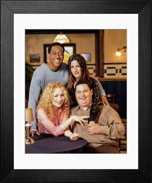 Framed Print : GROWN UPS, clockwise from top left: Jaleel White, Soleil Moon Frye, Dave Ruby, Marissa Ribisi, 1999-2000