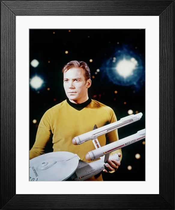 Framed Print : STAR TREK, William Shatner, 1966-69