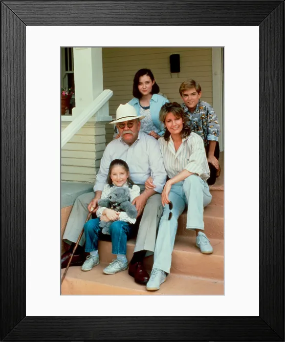 Framed Print : OUR HOUSE, Deidre Hall, Shannen Doherty, Keri Houlihan, Wilford Brimley, Chad Allen, 1986-88
