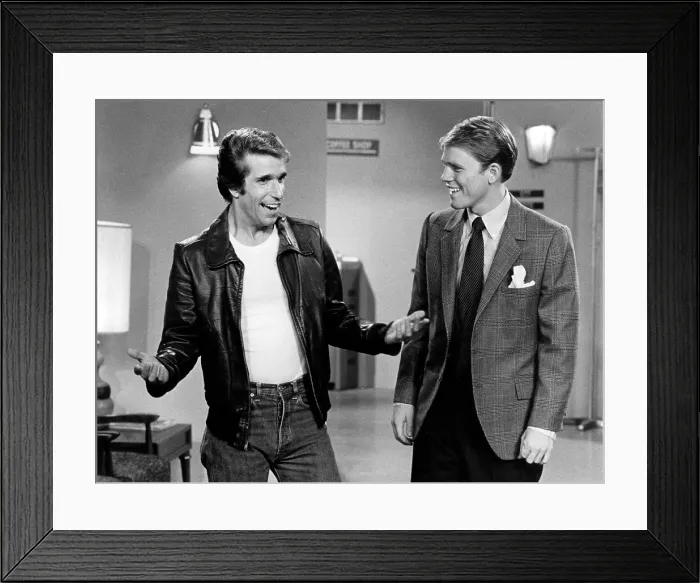 Framed Print : HAPPY DAYS, from left: Henry Winkler, Ron Howard, (ca. 1976), 1974-84