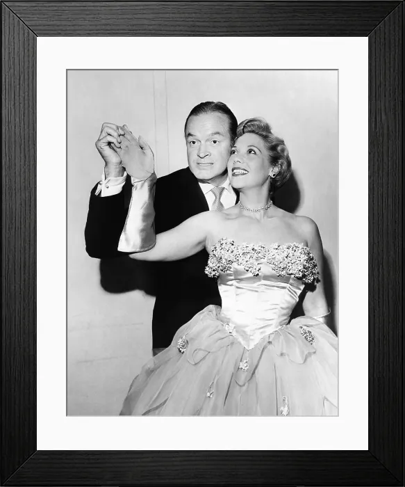 Framed Print : THE BOB HOPE SHOW, from left: Bob Hope, Dinah Shore, (Season 1, ep 103, aired September 14, 1950), 1950-1979 Framed Print : THE BOB HOPE SHOW, from left: Bob Hope, Dinah Shore, (Season 1, ep 103, aired September 14, 1950), 1950-1979
