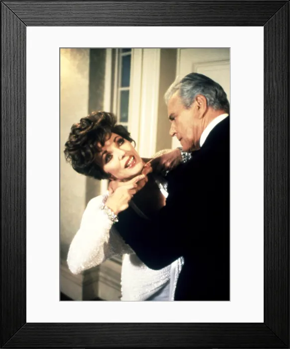 Framed Print : DYNASTY, Joan Collins, John Forsythe, The Vendetta, (Season 6, aired May 21, 1986), 1981-1989