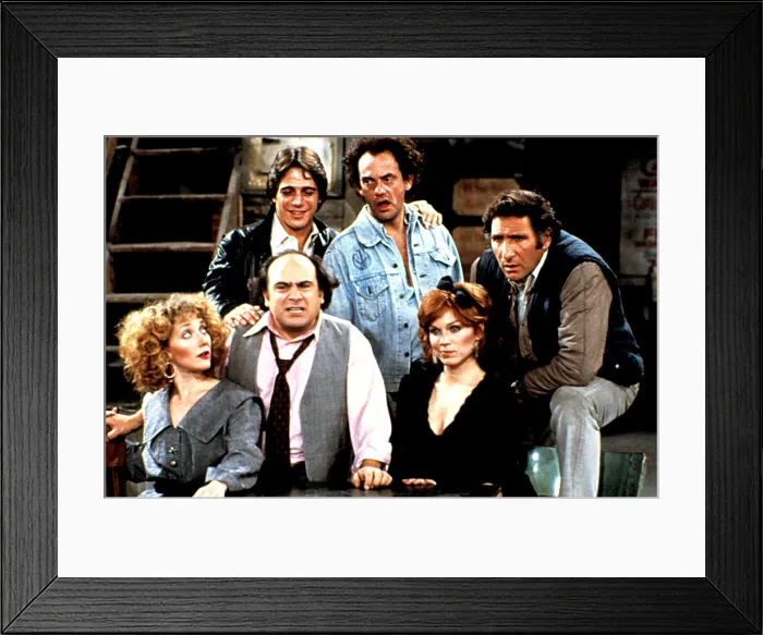 Framed Print : TAXI, Carol Kane, Danny DeVito, Tony Danza, Christopher Lloyd, Marilu Henner, Judd Hirsch, 1978-83 Framed Print : TAXI, Carol Kane, Danny DeVito, Tony Danza, Christopher Lloyd, Marilu Henner, Judd Hirsch, 1978-83