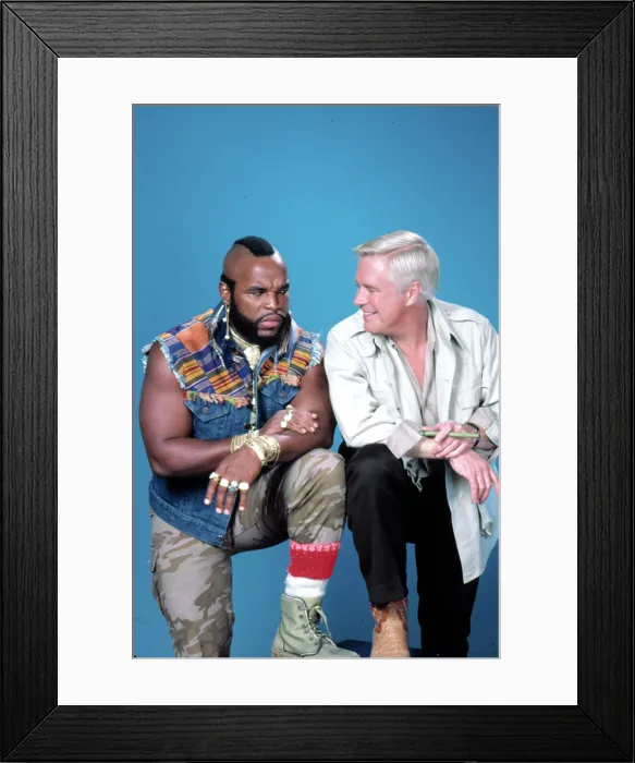 Framed Print : A-TEAM, Mr. T, George Peppard, 1983-87 Framed Print : A-TEAM, Mr. T, George Peppard, 1983-87