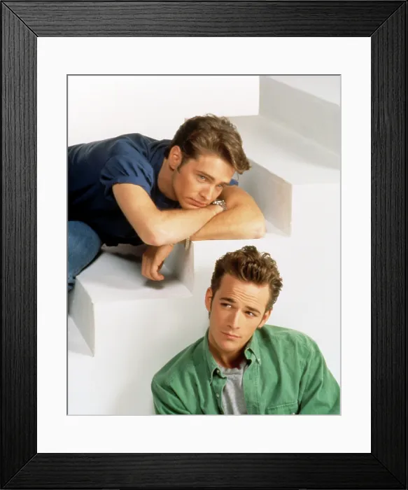 Framed Print : BEVERLY HILLS, 90210, Jason Priestley, Luke Perry, 1990-2000