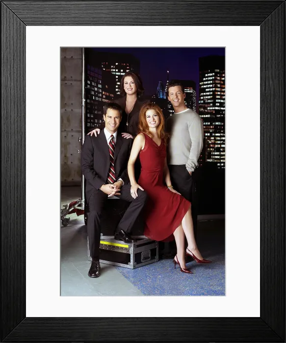 Framed Print : WILL & GRACE, Eric McCormack, Debra Messing, Megan Mullally, Sean Hayes, 2002-2003 Framed Print : WILL & GRACE, Eric McCormack, Debra Messing, Megan Mullally, Sean Hayes, 2002-2003