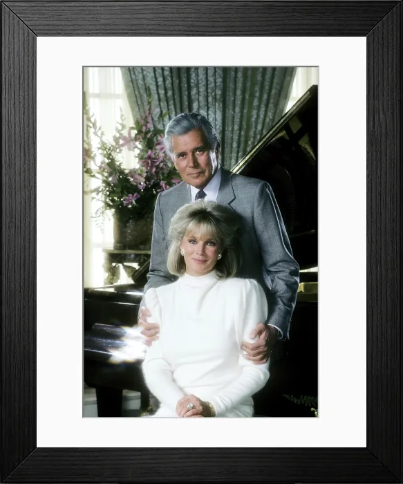 Framed Print : DYNASTY, John Forsythe, Linda Evans, (Season 8), series: 1981-1989