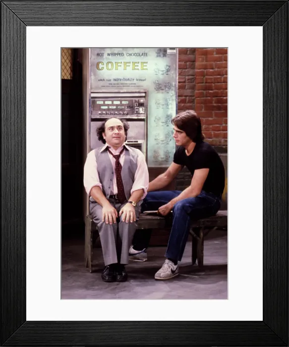 Framed Print : TAXI, Danny DeVito, Tony Danza, 1978-1983
