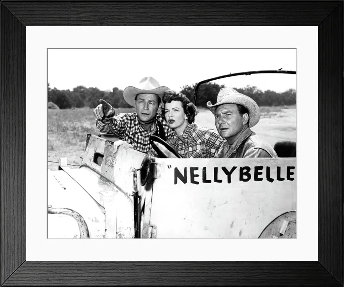 Framed Print : THE ROY ROGERS SHOW, Roy Rogers, Dale Evans, Pat Brady, 1951-1957 [1952 season]