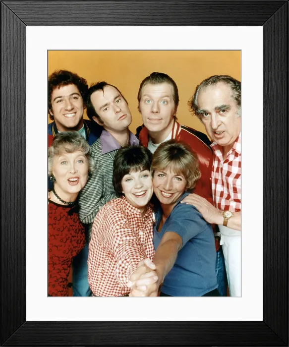 Framed Print : LAVERNE AND SHIRLEY, Eddie Mekka, Betty Garrett, David L. Lander, Cindy Williams, Michael McKean, Penny Marshall, Phil Foster, 1976-1983 Framed Print : LAVERNE AND SHIRLEY, Eddie Mekka, Betty Garrett, David L. Lander, Cindy Williams, Michael McKean, Penny Marshall, Phil Foster, 1976-1983
