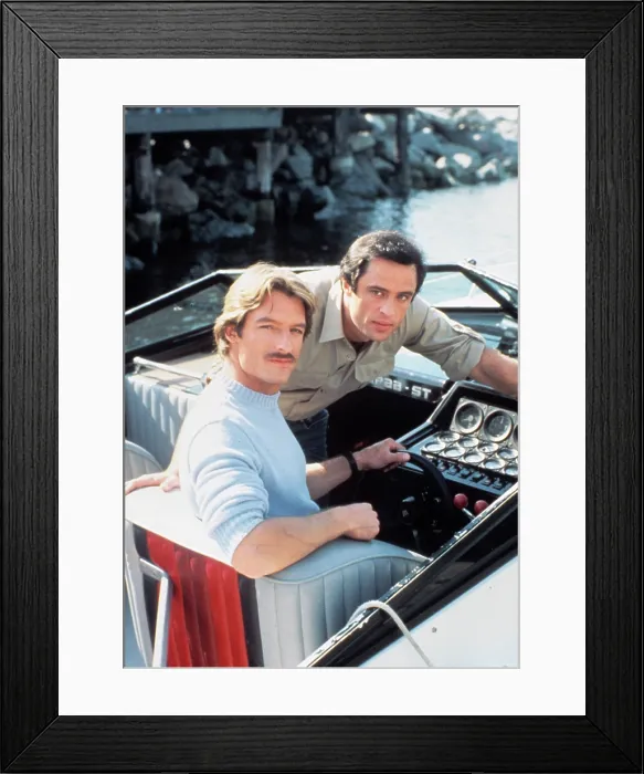 Framed Print : RIPTIDE, Joe Penny, Perry King, 1984-86