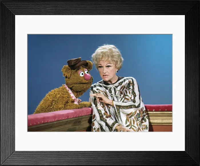 Framed Print : THE MUPPET SHOW, Fozzie Bear, Phyllis Diller, (Season 1, aired Feb. 12, 1977), 1976-81 Framed Print : THE MUPPET SHOW, Fozzie Bear, Phyllis Diller, (Season 1, aired Feb. 12, 1977), 1976-81