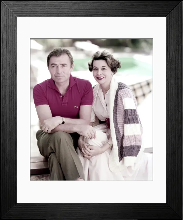 Framed Print : James Mason, and his first wife, actress Pamela Mason, ca. mid-1950s Framed Print : James Mason, and his first wife, actress Pamela Mason, ca. mid-1950s