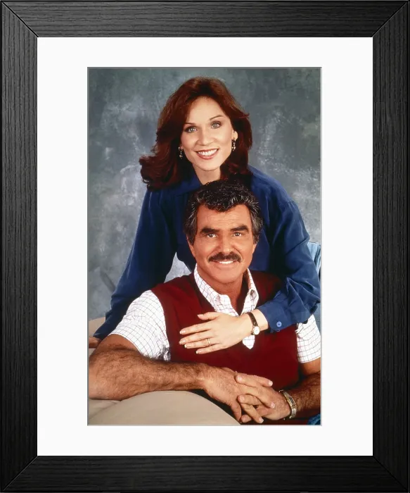 Framed Print : EVENING SHADE, from top: Marilu Henner, Burt Reynolds, 1993, 1990-1994