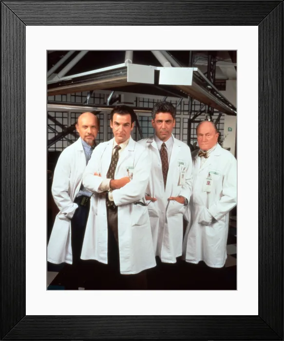 Framed Print : CHICAGO HOPE, from left: Hector Elizondo, Mandy Patinkin, Adam Arkin, E.G. Marshall, (Season 1, 1994), 1994-2000 Framed Print : CHICAGO HOPE, from left: Hector Elizondo, Mandy Patinkin, Adam Arkin, E.G. Marshall, (Season 1, 1994), 1994-2000