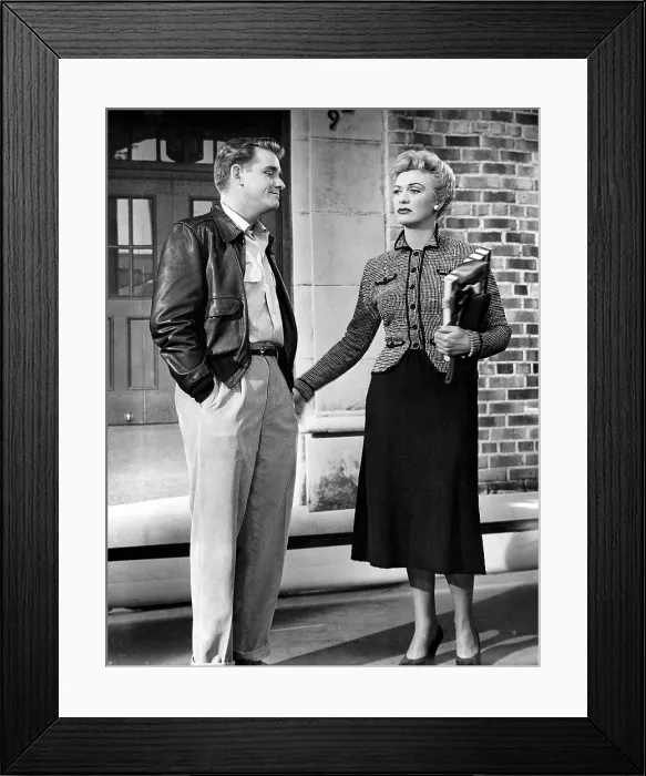Framed Print : OUR MISS BROOKS, from left: Richard Crenna, Eve Arden, Clay City Chaperone, (Season 2, ep. 201, aired October 2, 1953), 1952-1956
