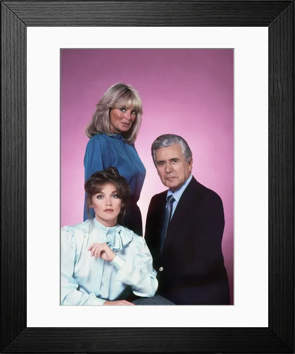 Framed Print : DYNASTY, (clockwise from top left): Linda Evans, John Forsythe, Pamela Sue Martin, (Season 1), 1981-89